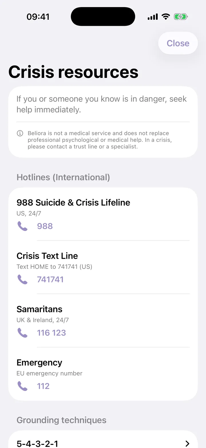 Safe by design, free in crisis